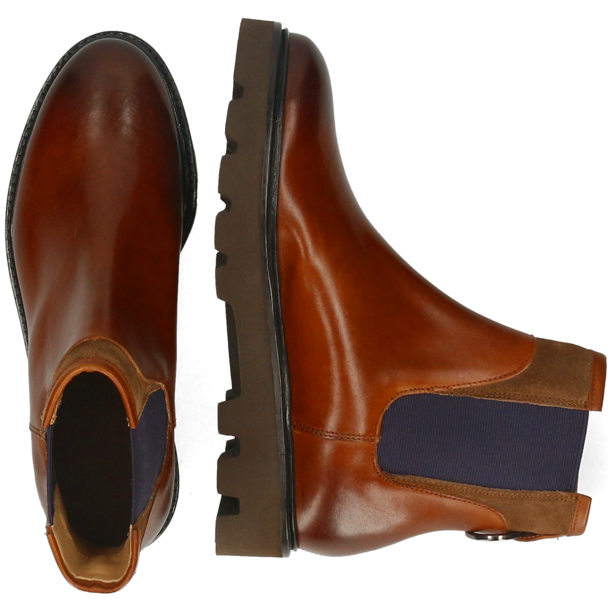 SALLY 187 - Bottines à semelle plateforme | Marron