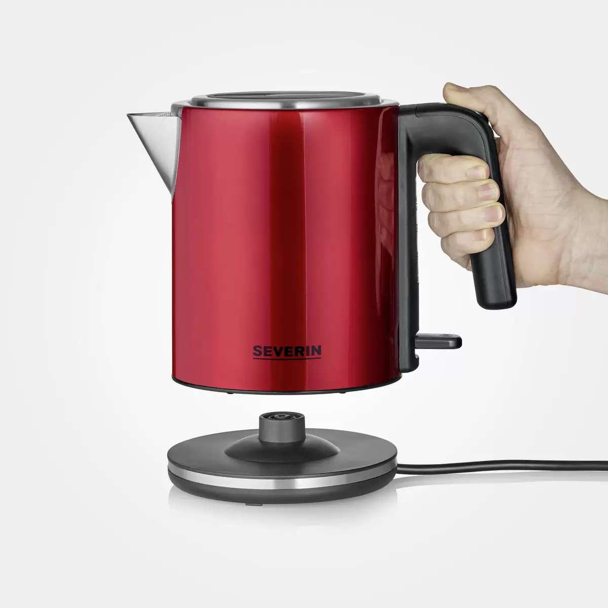 Wasserkocher bis 1 Liter Severin WK3427 Rot