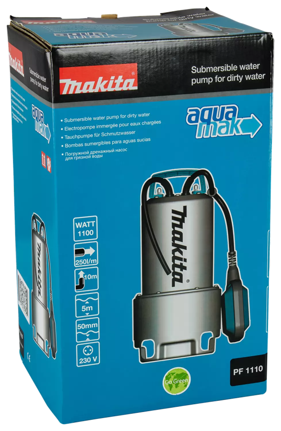 Makita PF1110 Dompelpomp voor vuil water - 1100W - 10m
