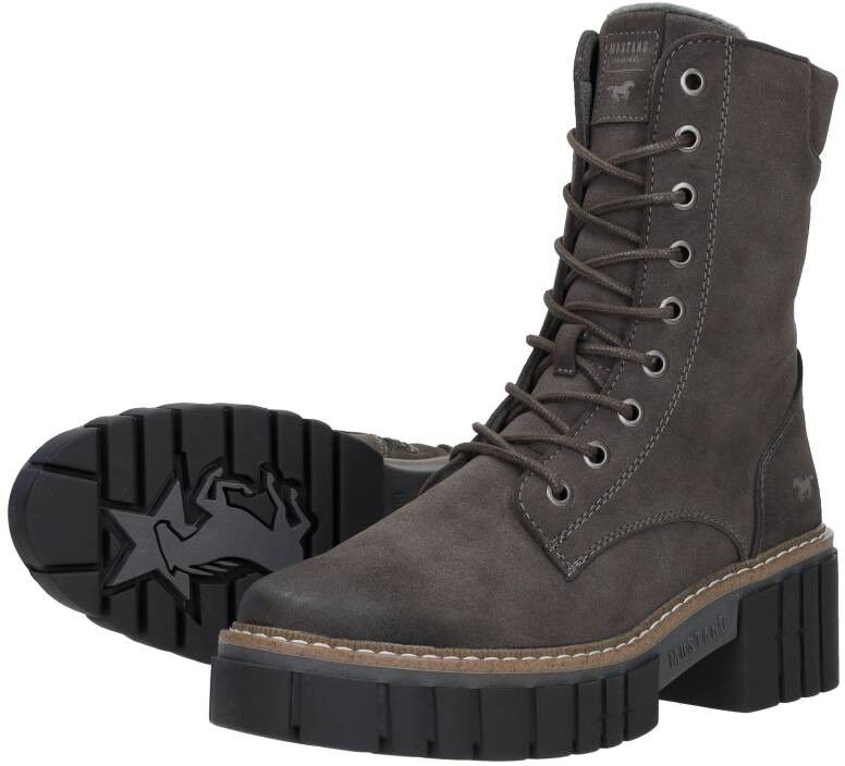 Mustang Veterschoenen Hoog taupe