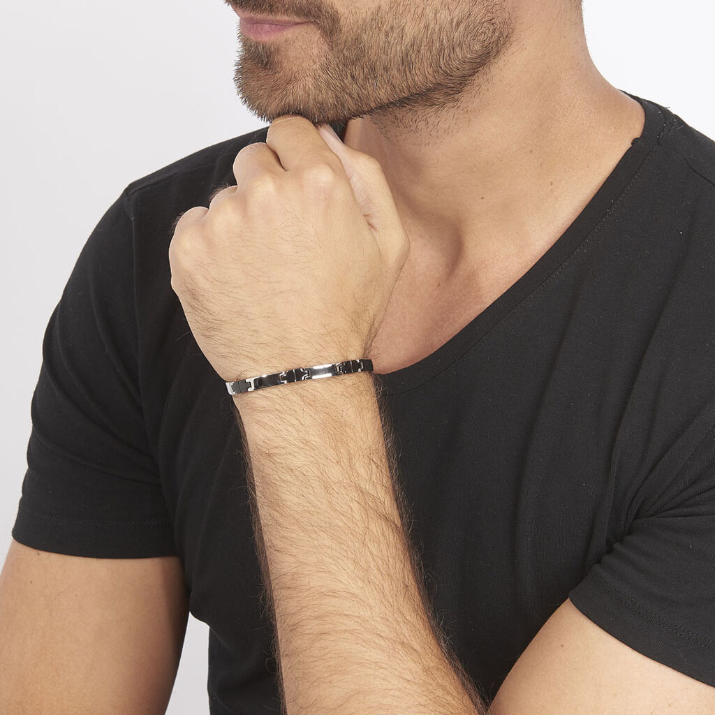 Bracelet Tim Acier Blanc