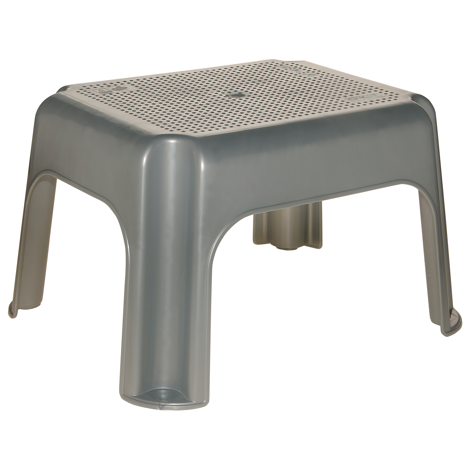 Tritthocker - light silver - 24 cm