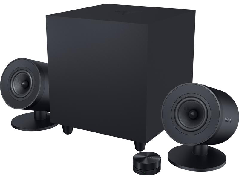 Razer PC-Lautsprecher Nommo V2 Pro 2.1-Lautsprecher-Set mit kabelloser Steuerung