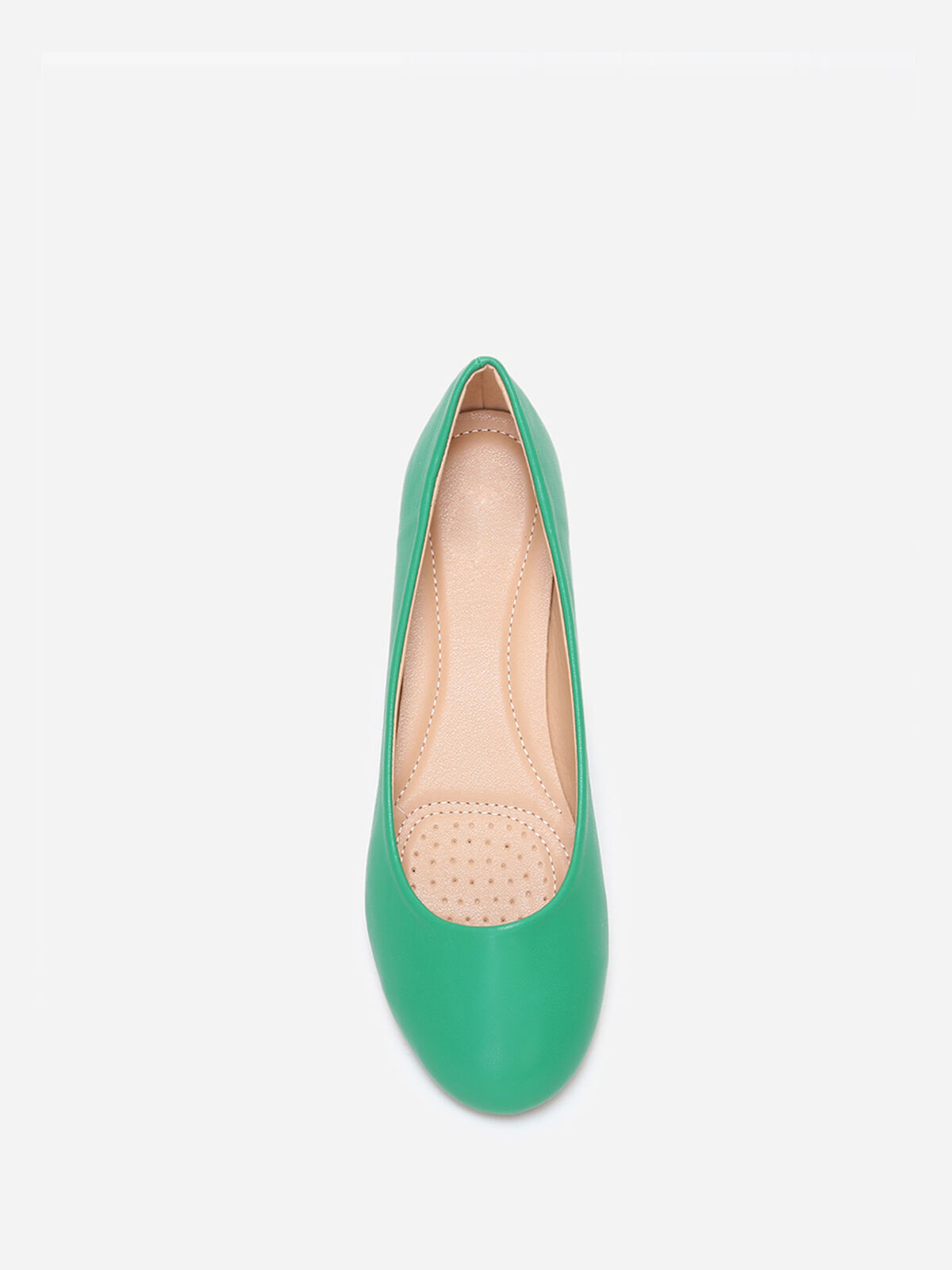 Ballerines à bout arrondi grandes tailles- Vert