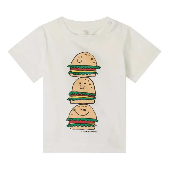 Stella McCartney Kids T-Shirt Burger Baby | Ecru