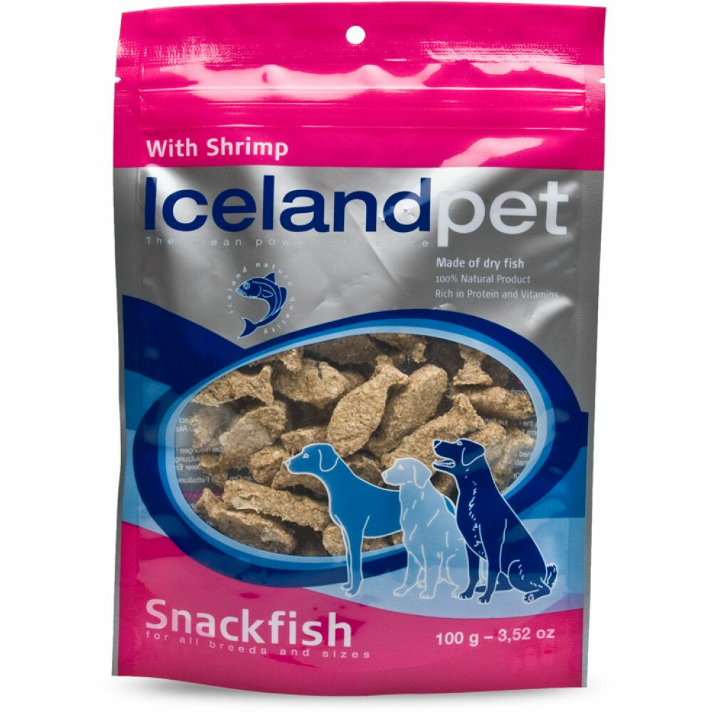 Icelandpet Snackfish Hondensnack Garnaal100 gr