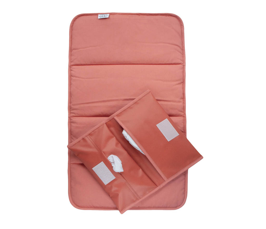 Napper verschoonmatje + luieretui rood