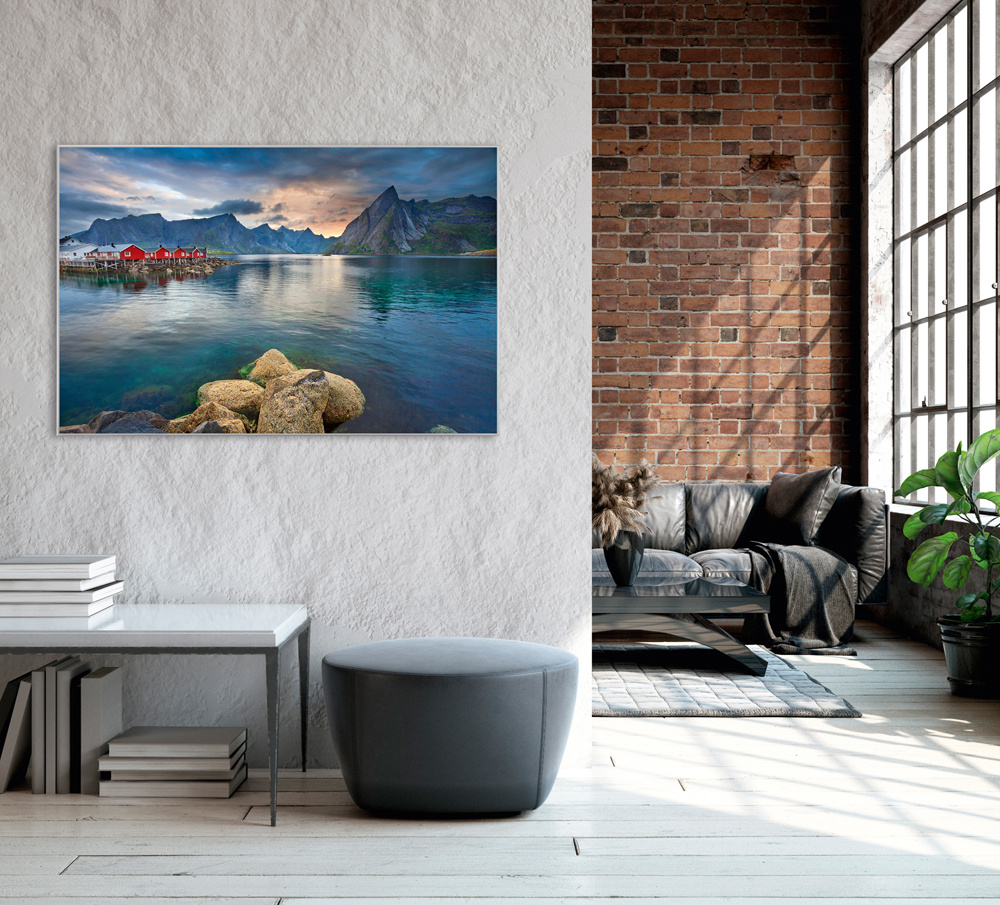 Akustikbild DORF AM FJORD 2 80x120cm, 7kg