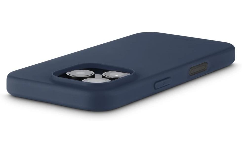 Back Cover Fantastic Feel Blau/Dunkelblau für iPhone 16 ProHama Fantastic Feel Handy-Schutzhülle 16 cm (6.3