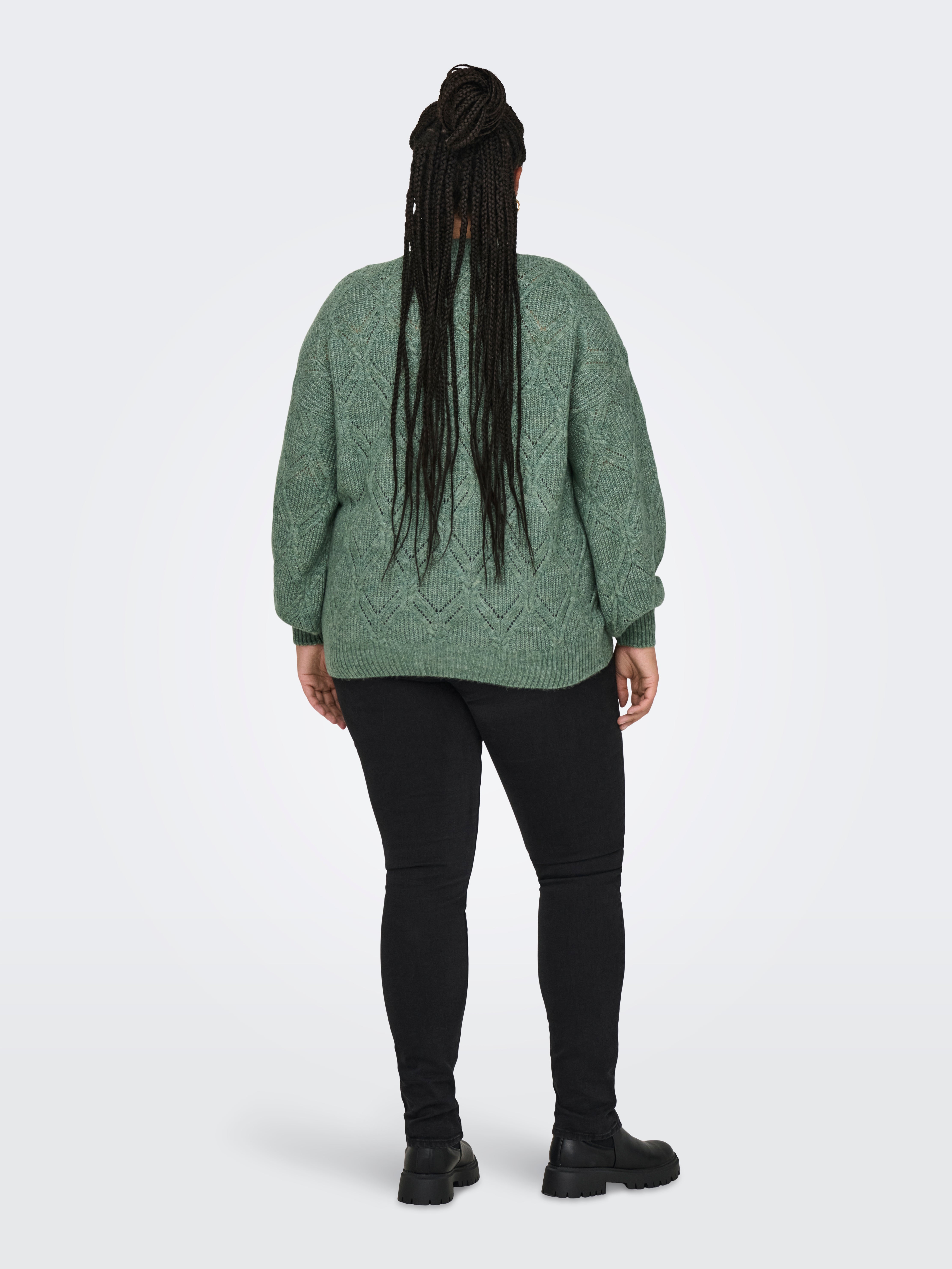 CARLITA Strickpullover Hedge Green