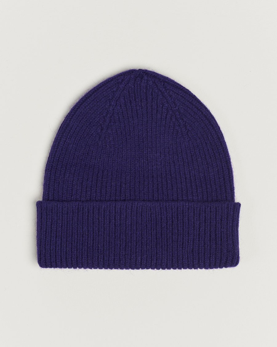 Le Bonnet Lambswool/Caregora Beanie Indigo