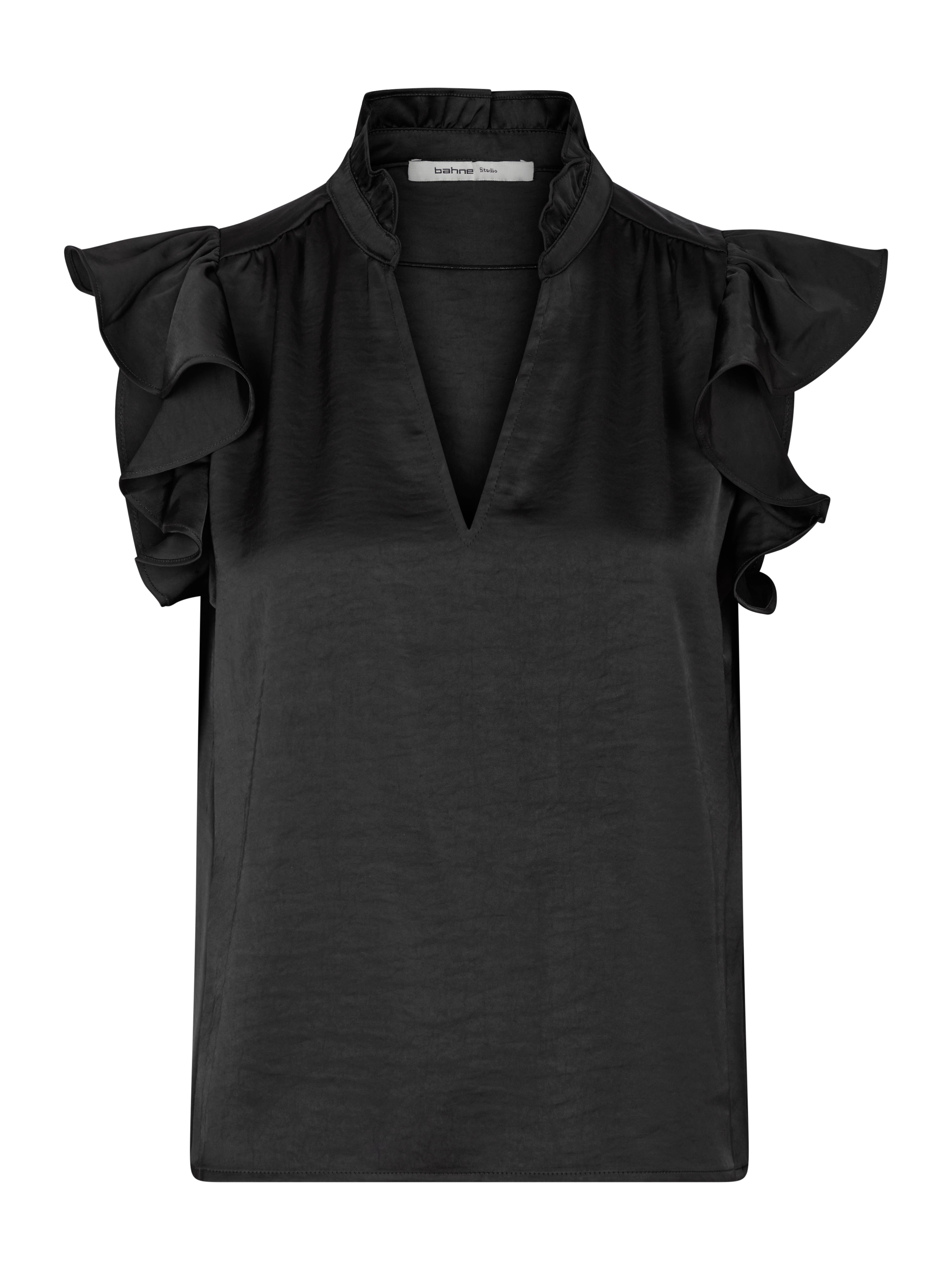 Bahne Studio  Ava Satin top - sort
