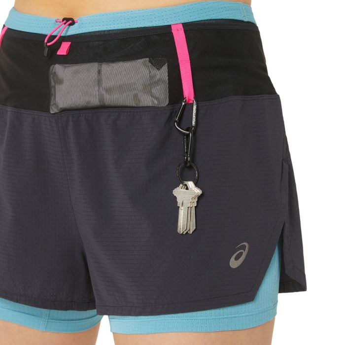 Asics Dame Shorts FujiTrail 2in1 Shorts Sort