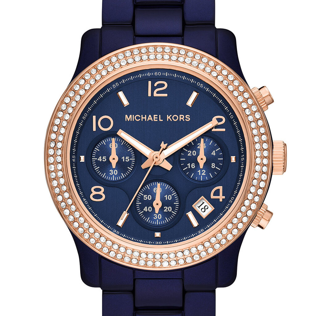 Montre Michael Kors Runway Bleu