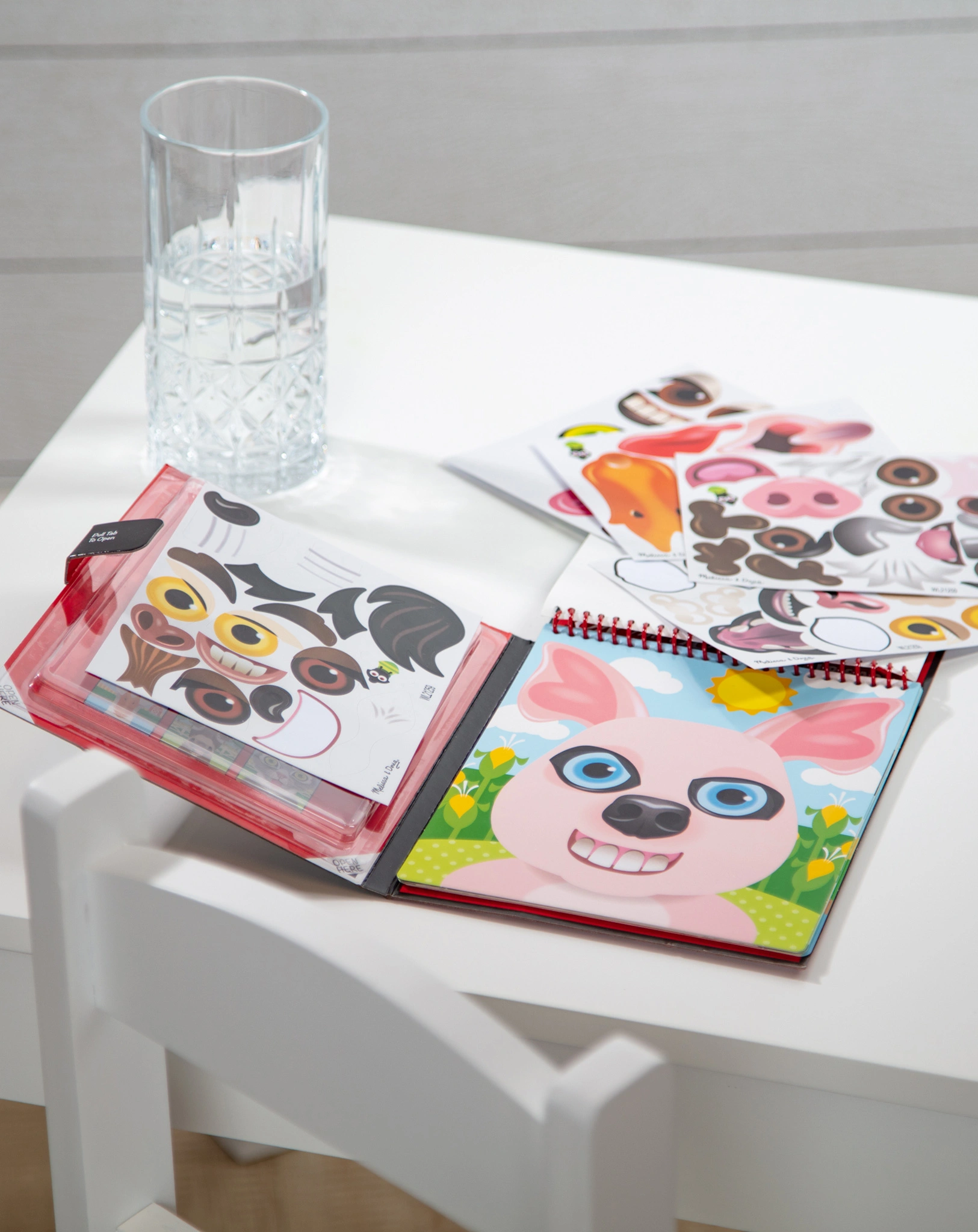 Sticker-Spiel MAKE A FACE - BAUERNHOF in bunt