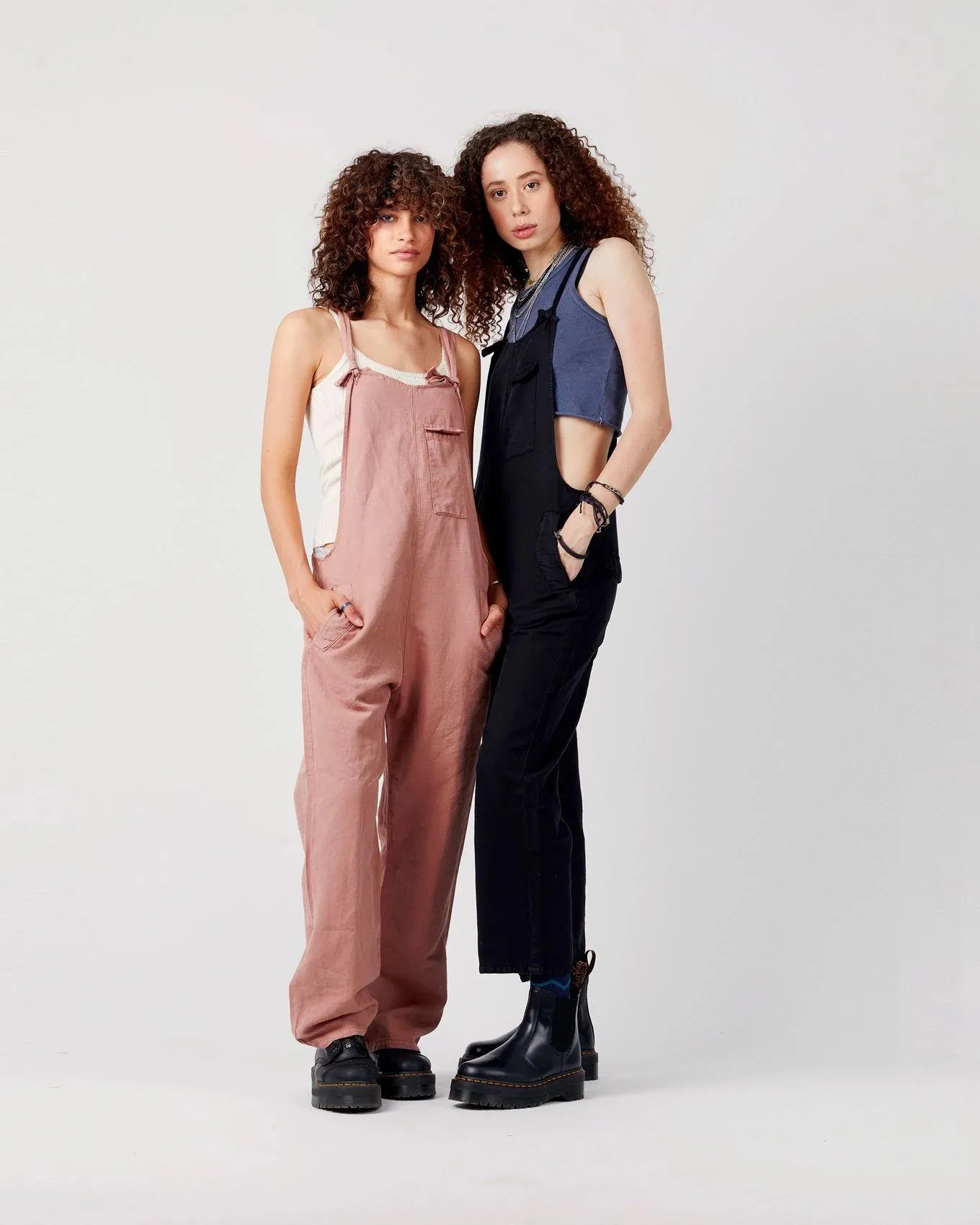 Salopette Mary-lou en coton biologique GOTS by Flax & Loom komodo