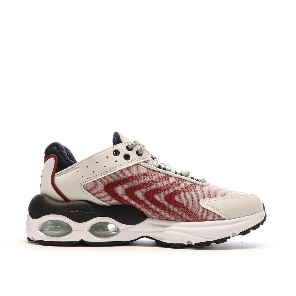 Nike Baskets Blanches/Bordeaux Garçon Nike Air Max Tw
