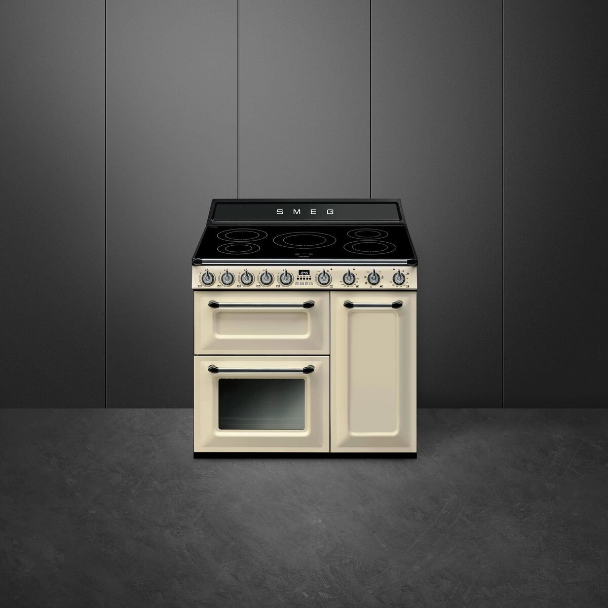 TR93IBL2 induksjonskomfyr, 61 liter, creme
