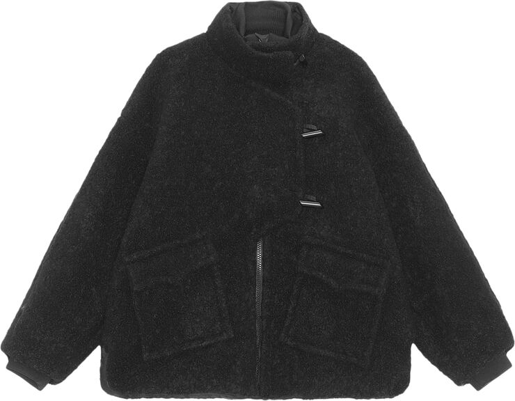 Ganni F6533 Oversize bouclé pufjakke 099