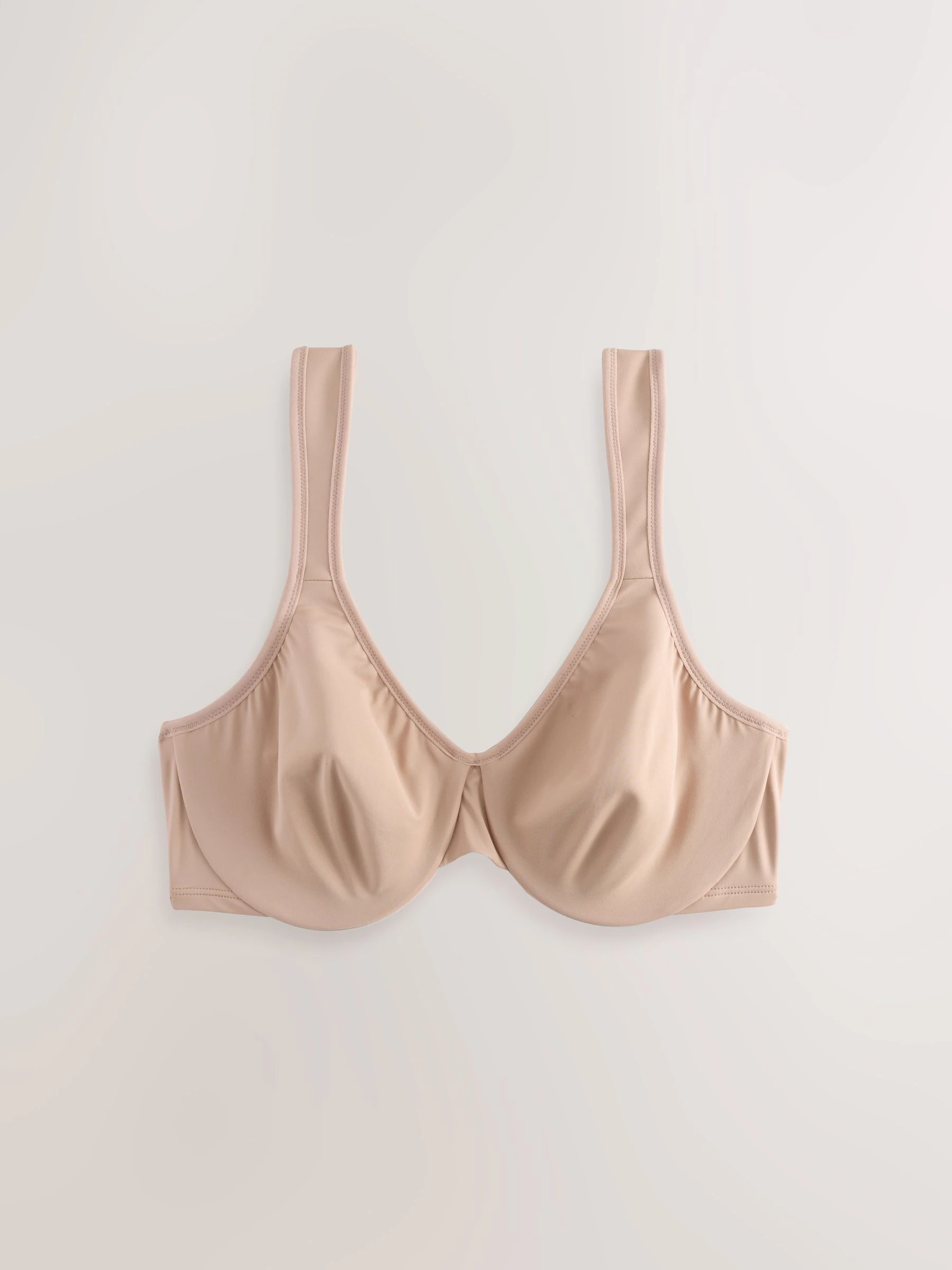 Praline nude - DD+ Supersoft Comfort Padded Strap Minimising Full Cup Bra