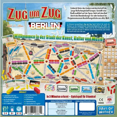 Asmodee Days of Wonder Zug um Zug: Berlin
