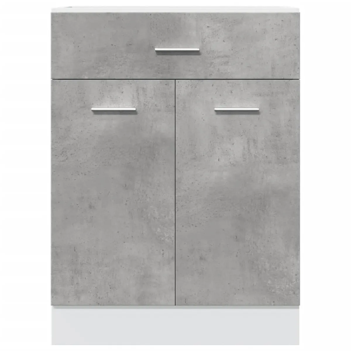 vidaXL Armoire de plancher à tiroir - Gris béton
