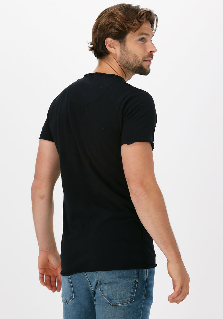 DSTREZZED zwarte dstrezzed t-shirt mc. queen basic tee slub jersey