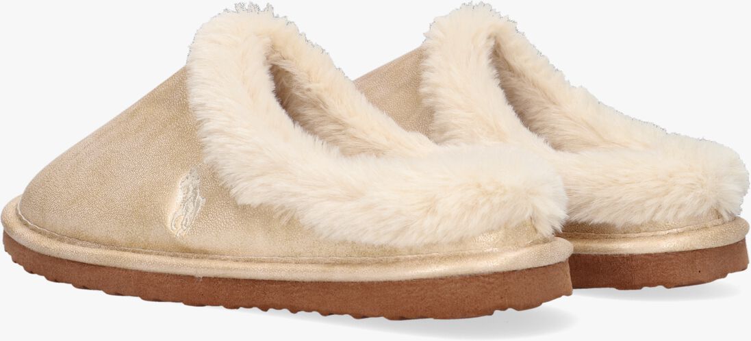 POLO RALPH LAUREN gouden polo ralph lauren pantoffels charlotte scuff