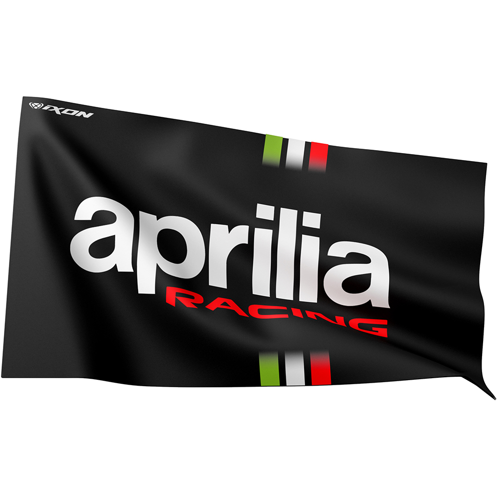 Ixon - Drapeau Aprilia 23 Noir / Blanc