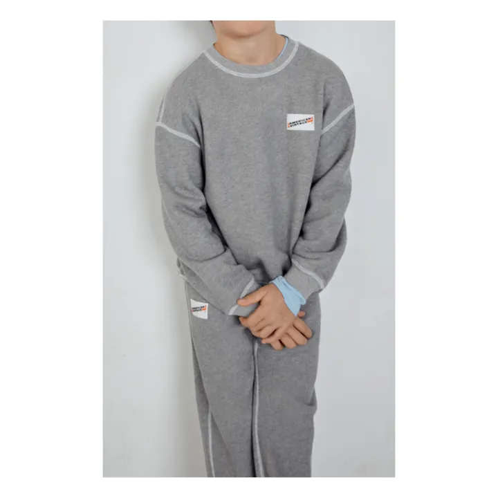 American Vintage Sweat Coton Bio | Gris chiné