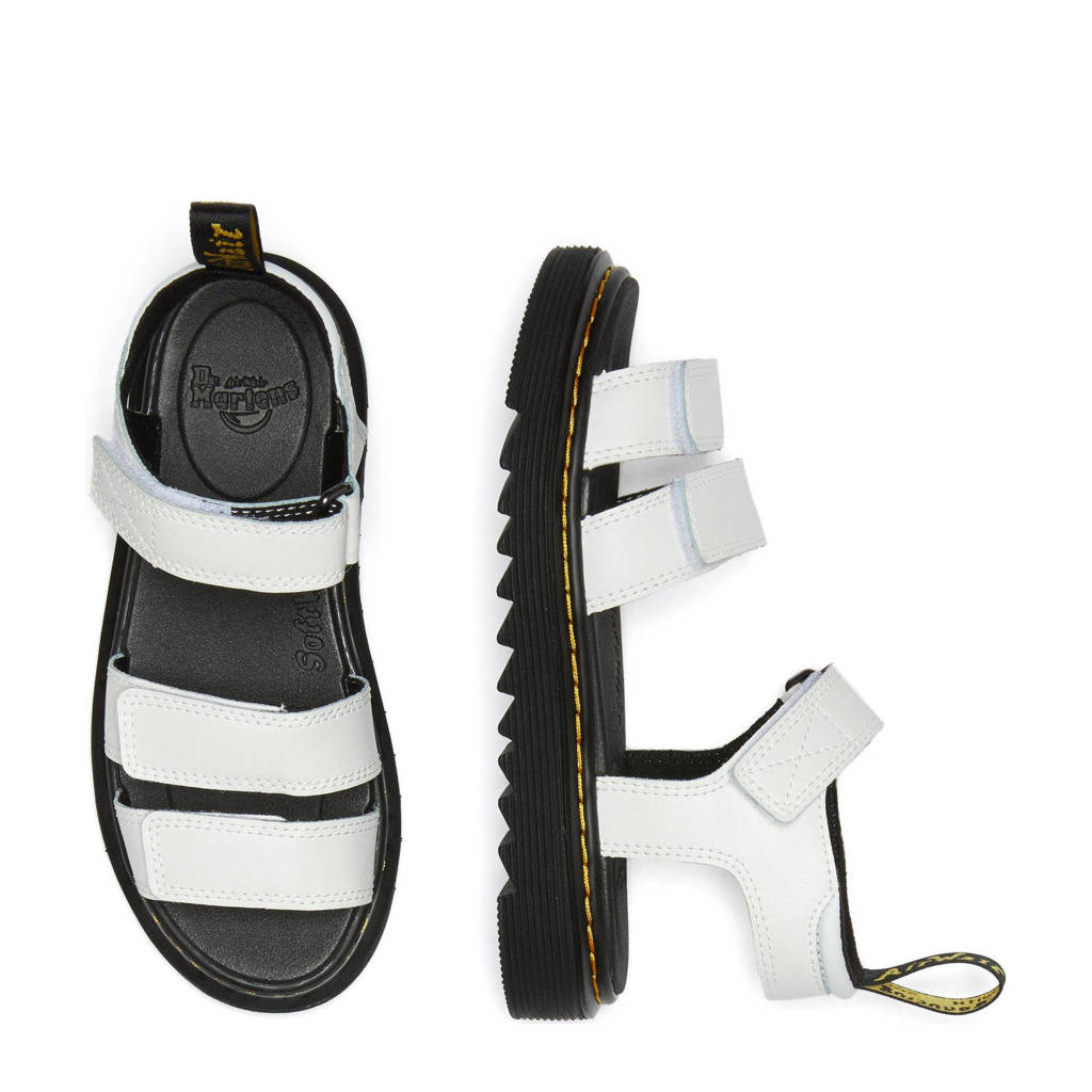 Dr. Martens Klaireleren sandalen wit