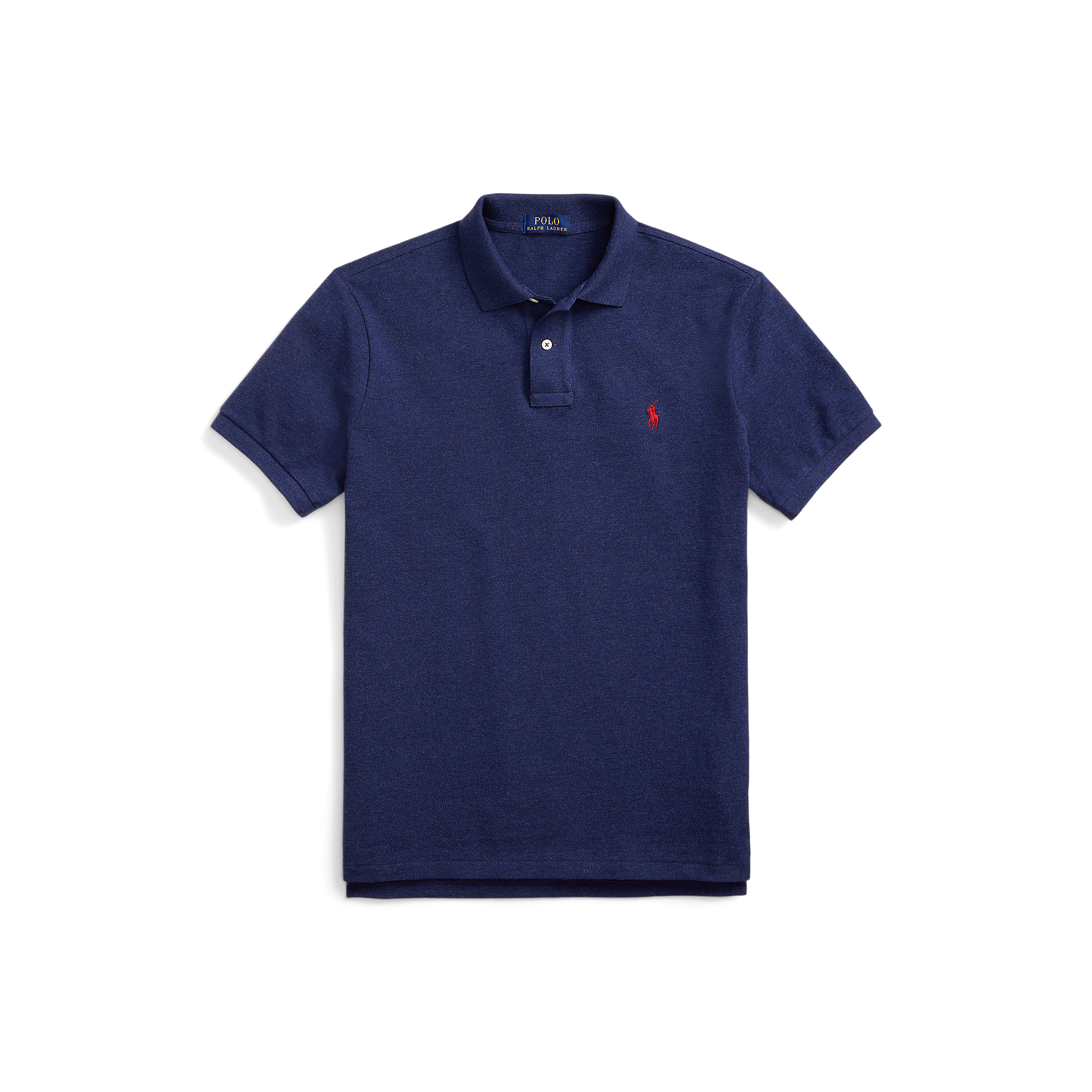 Polo slim-fiit en coton | Bleu