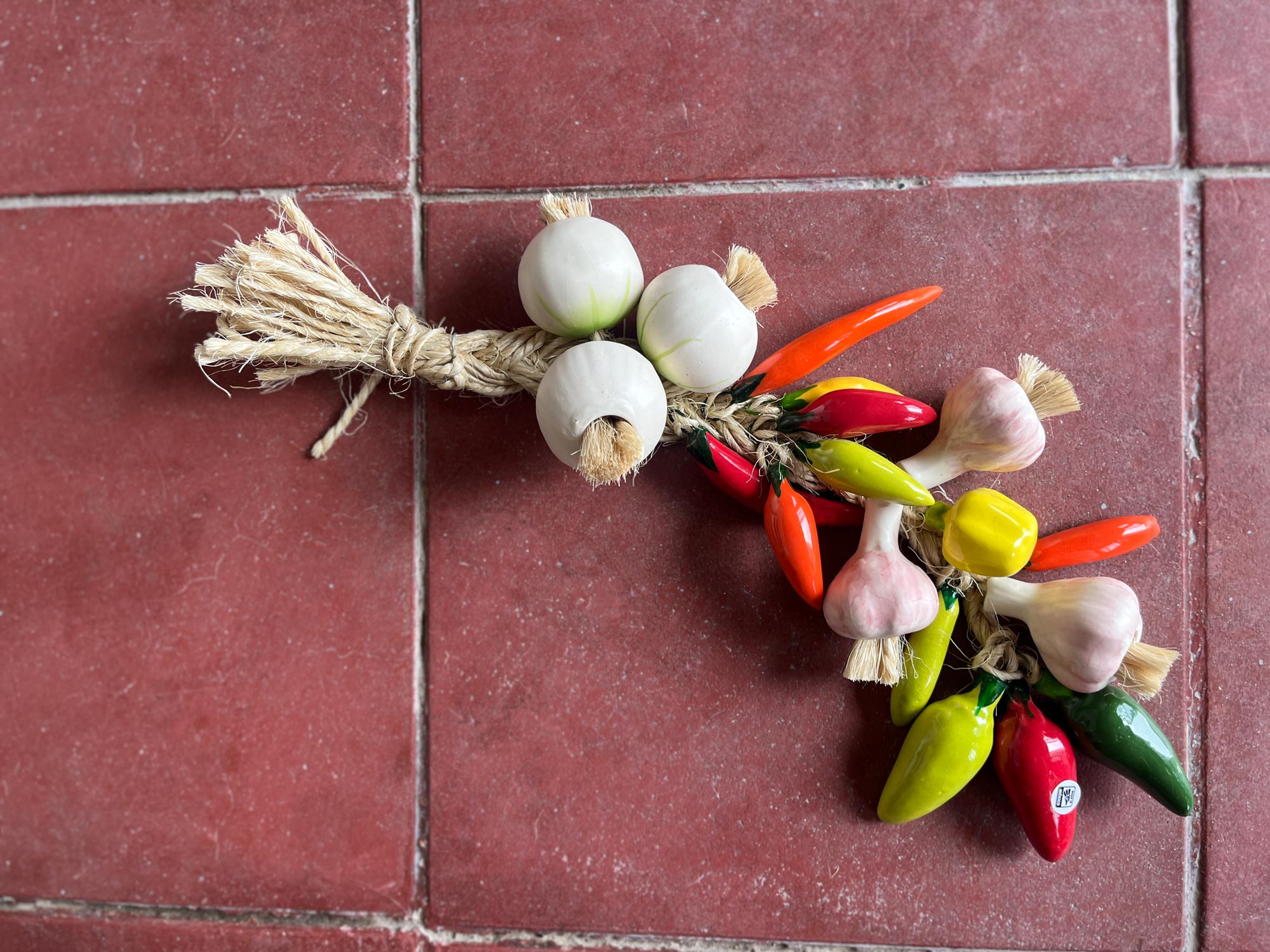 Zwiebel- und Knoblauch-Zopf, H 45 cm von fischer's lagerhaus