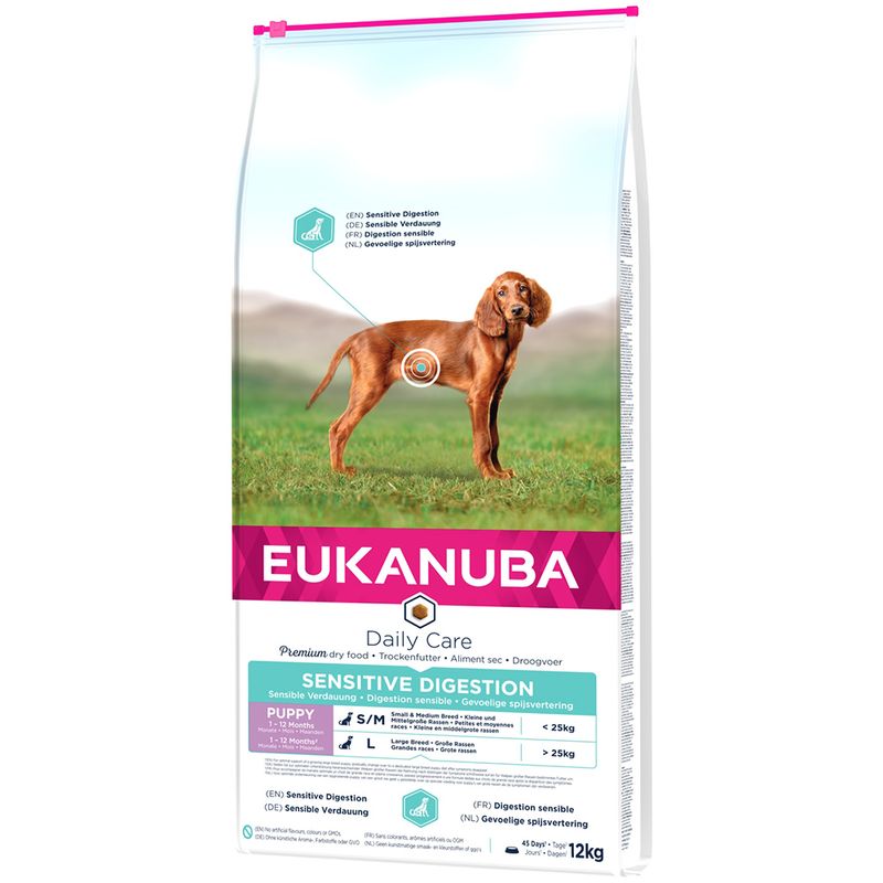 Eukanuba Puppy Sensitive Digestion poulet, dinde
