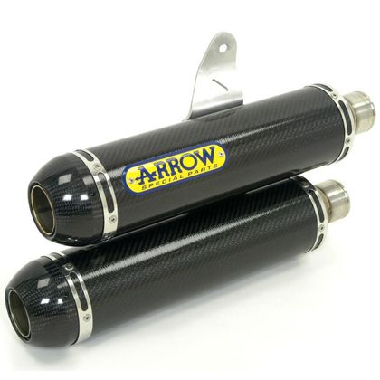 Silencieux Arrow Carbone Round-sil embout acier
