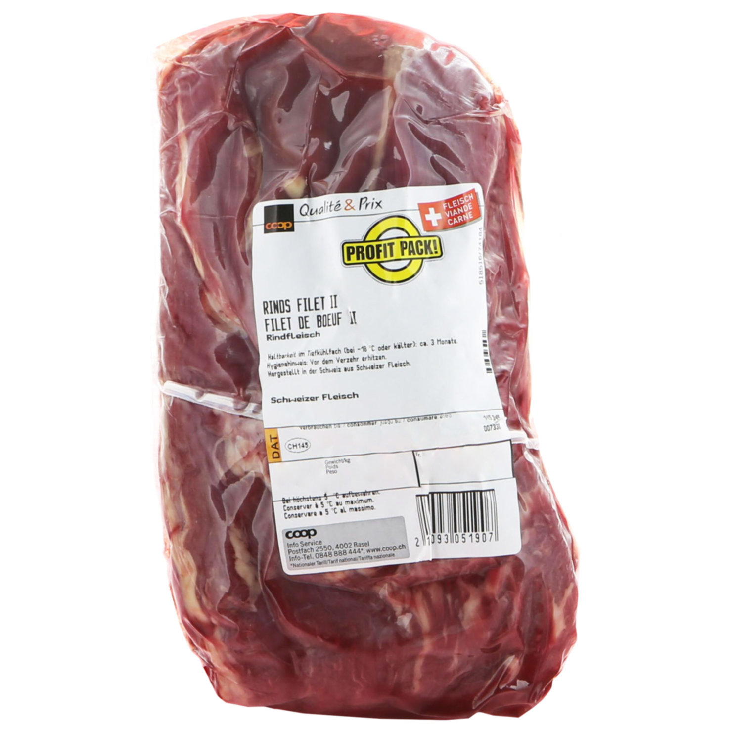 Profit Pack Rindsfilet ca. 940g