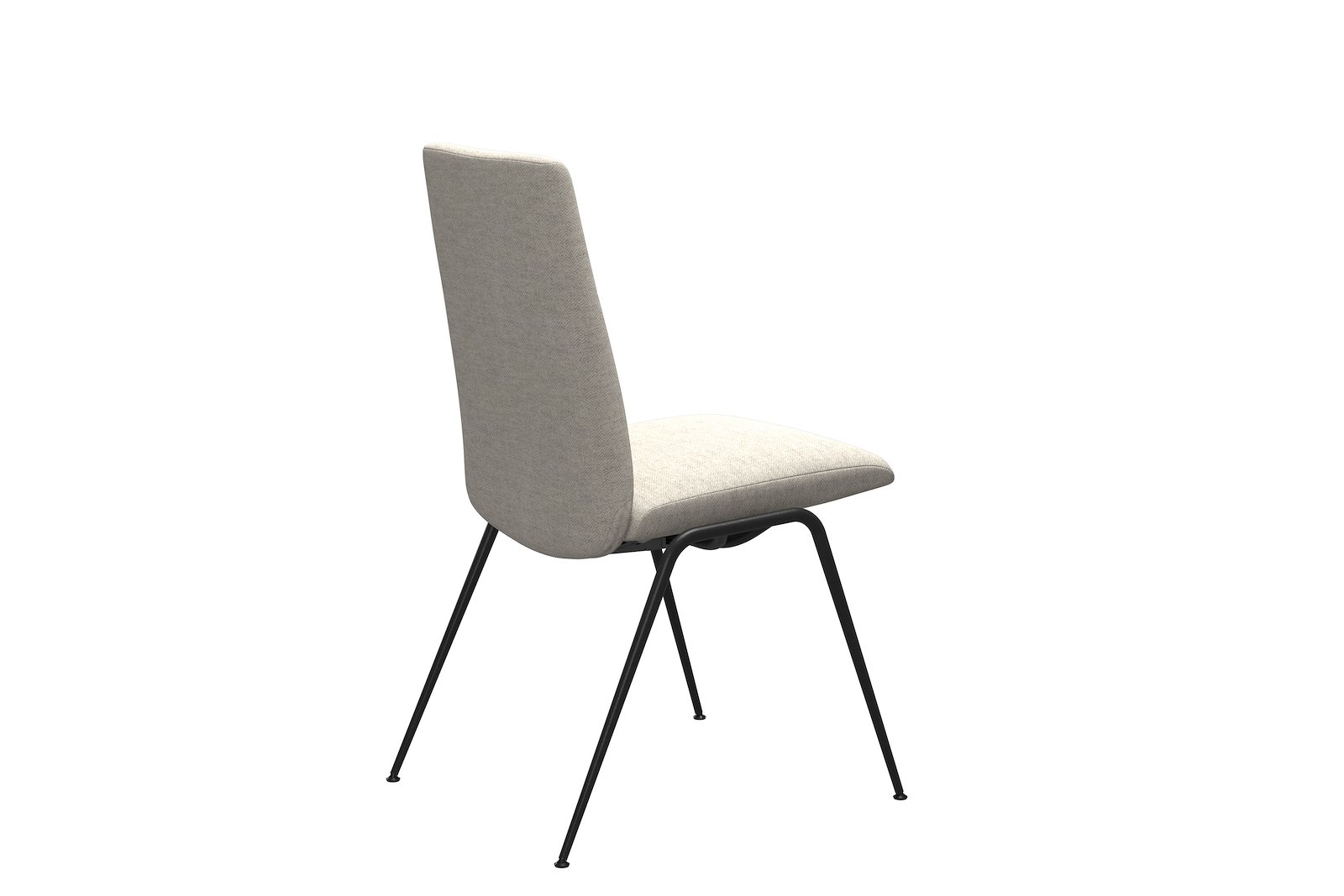 Chilli spisestol Tekstil Peony - Light Beige - Sort
