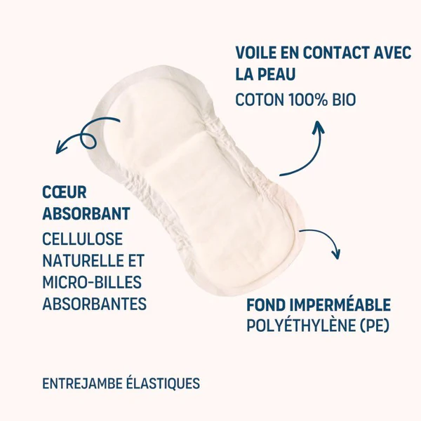 Jho Serviettes Post-partum - Super Absorbantes x10 10 serviettes