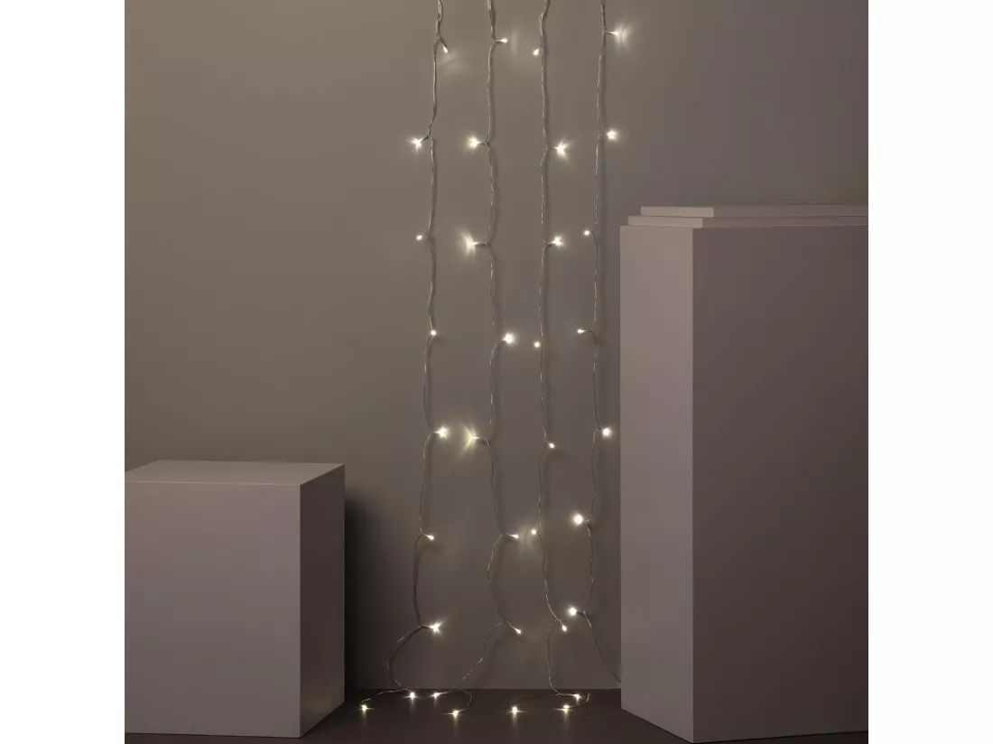 Guirlande LED Extérieure à Piles pour Parasol 2m 3000K Blanc chaud