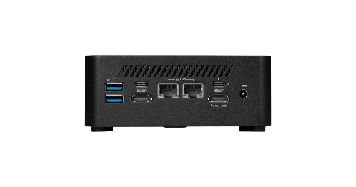MSICubi NUC 1MG-244BEU barebone  (Zwart | Core 3 100U | Intel Graphics)