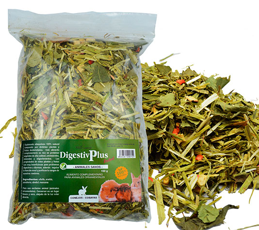 DigestivPlus Rodent - Alimento para coelhos, porquinhos-da-índia e chinchilas 150g