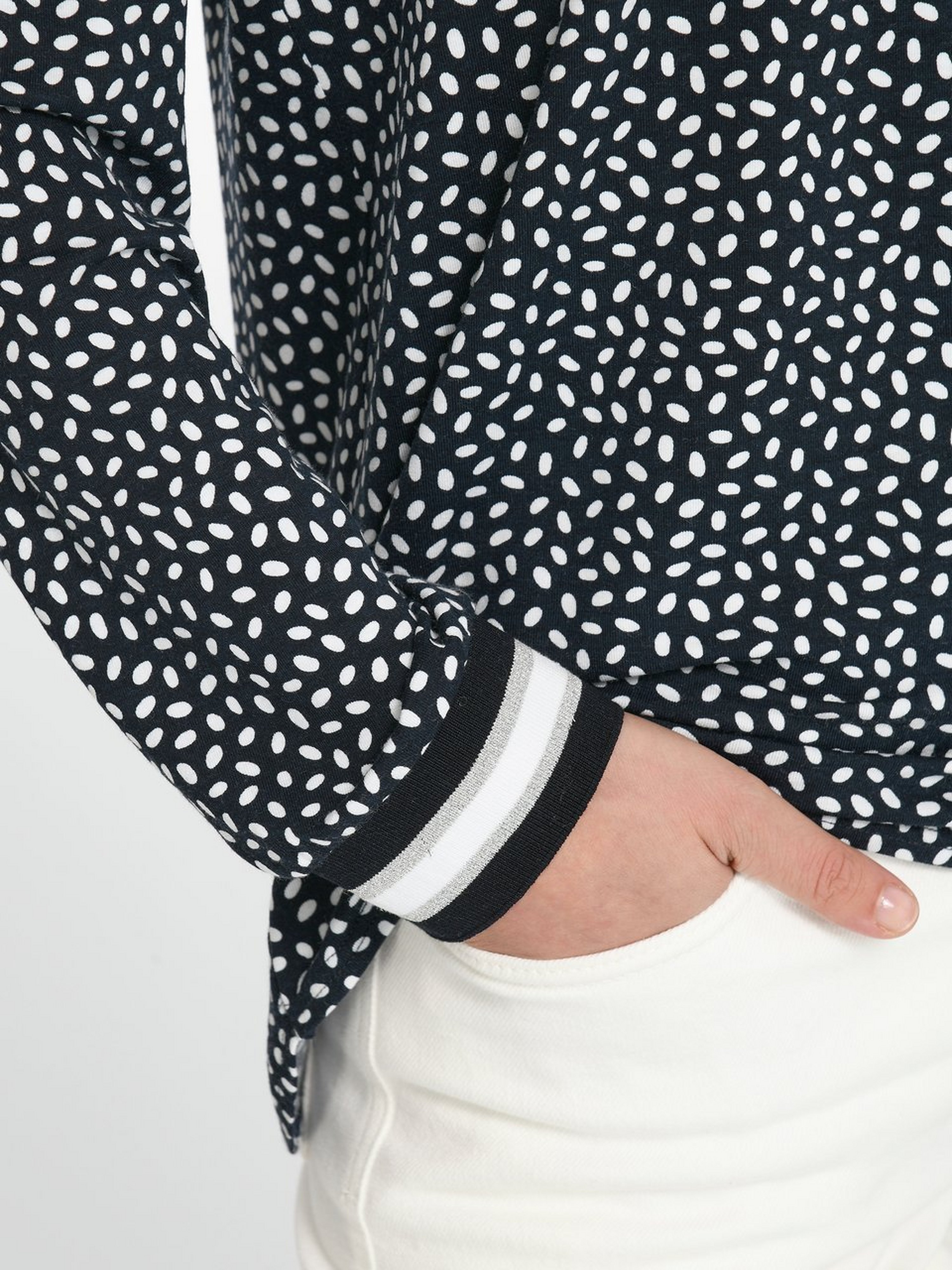 Jersey-Bluse