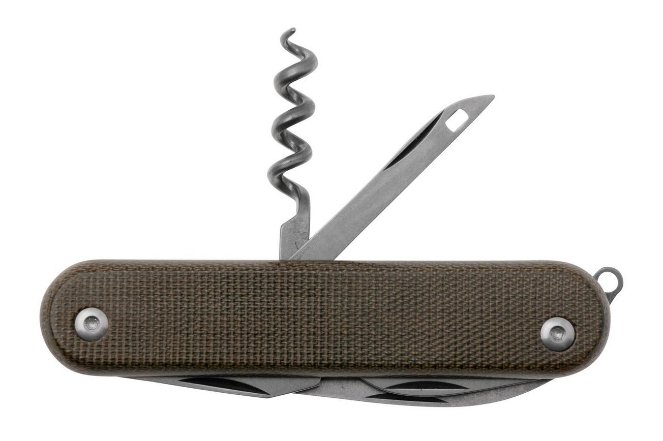 MKM Malga 6 MP06MAG-GC Magnacut Green Canvas Micarta, zakmes