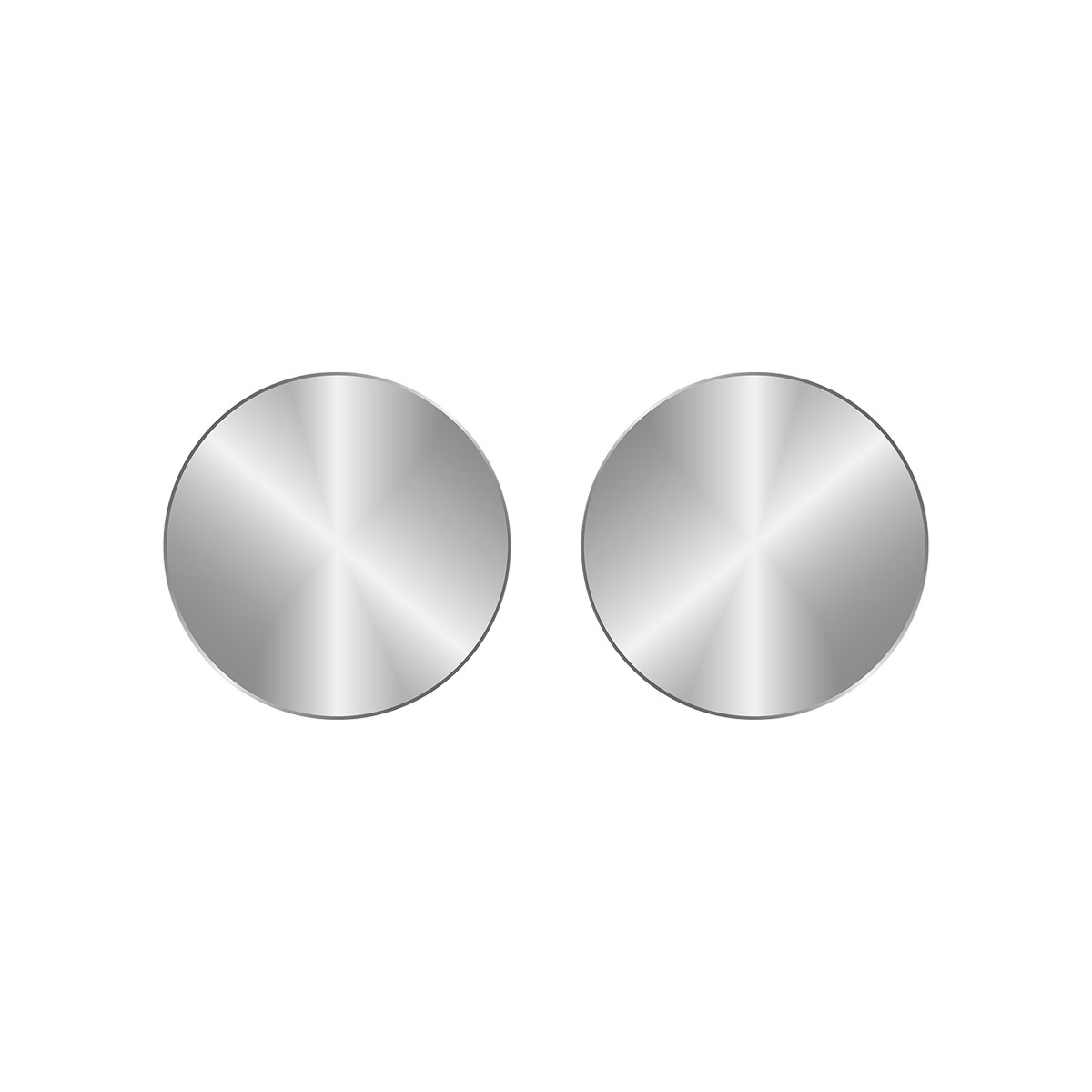 Boucles d'oreilles disque acier 5MM