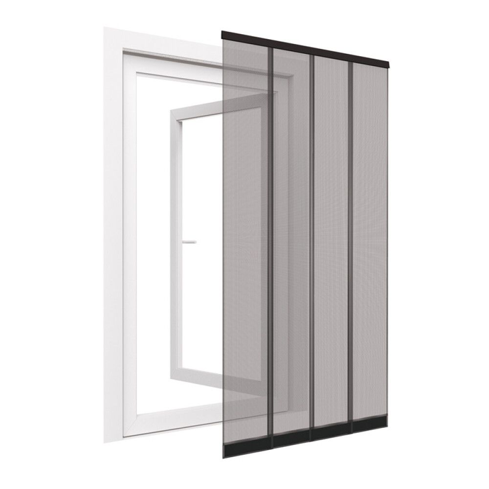 INSEKTSNETT EASY LIFE LAMELLGARDIN 4 DELER 100X220CM SVART