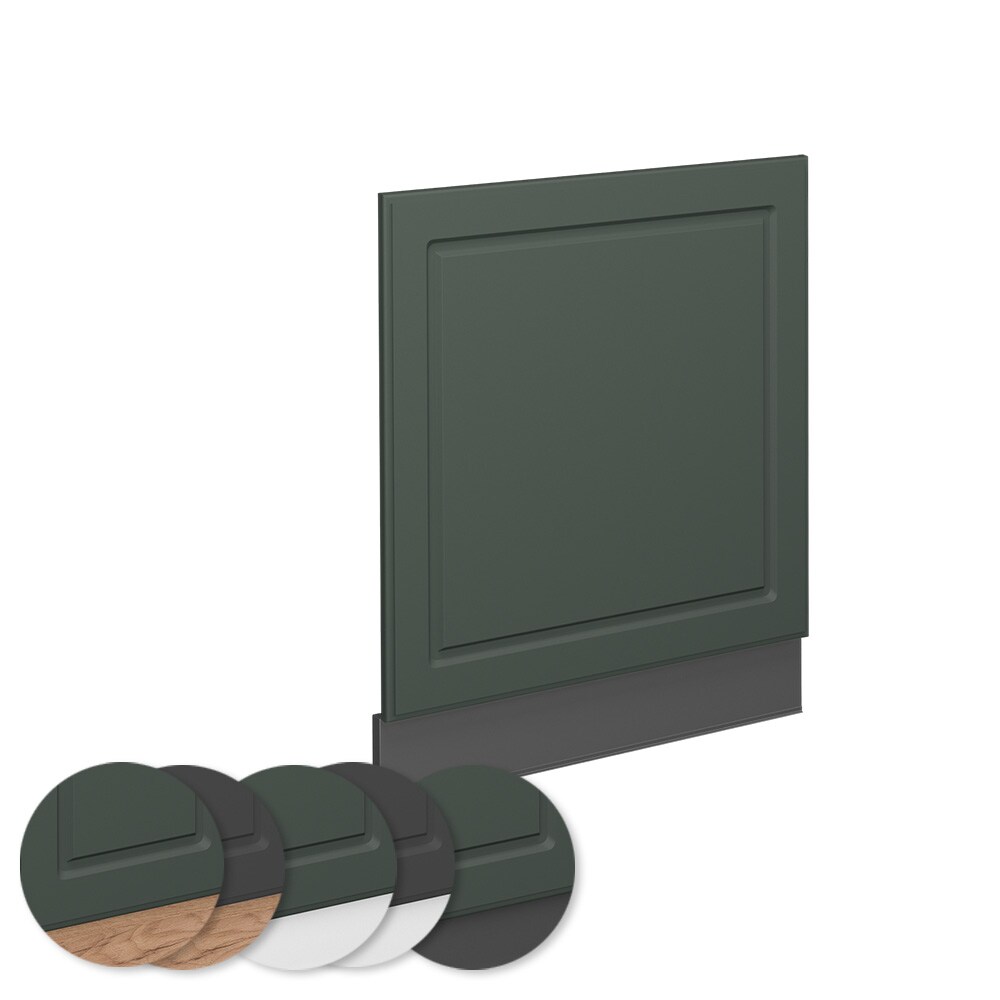 Vicco Geschirrspülerblende Küchenschrank Küchenmöbel Fame-Line Anthrazit Grün-Gold Landhaus 60 cm Küche Einbauküche Geschirrspüler Blende Küchenzeile