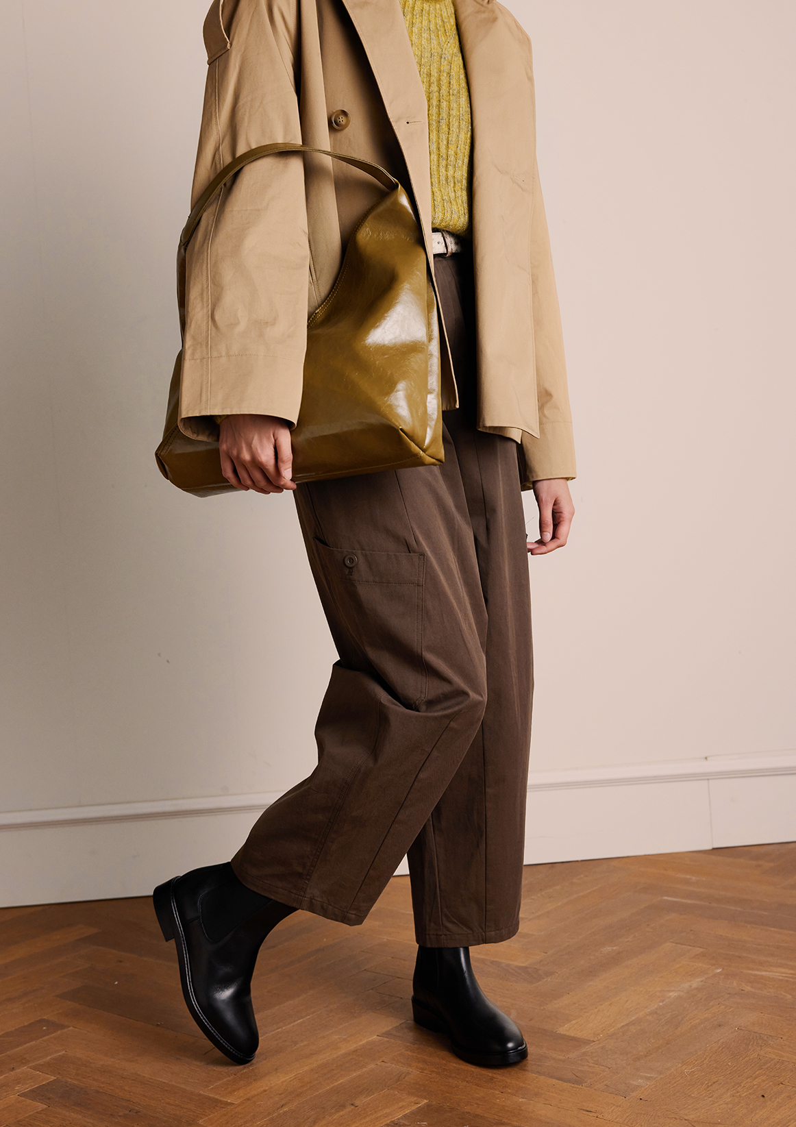 Zwarte leren chelsea boots