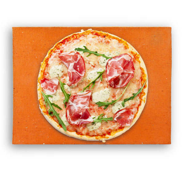 Pierre à pizza rectangulaire en terre cuite spéciale four ménager (40x30x2.5) - Terres Cuites de Raujolles