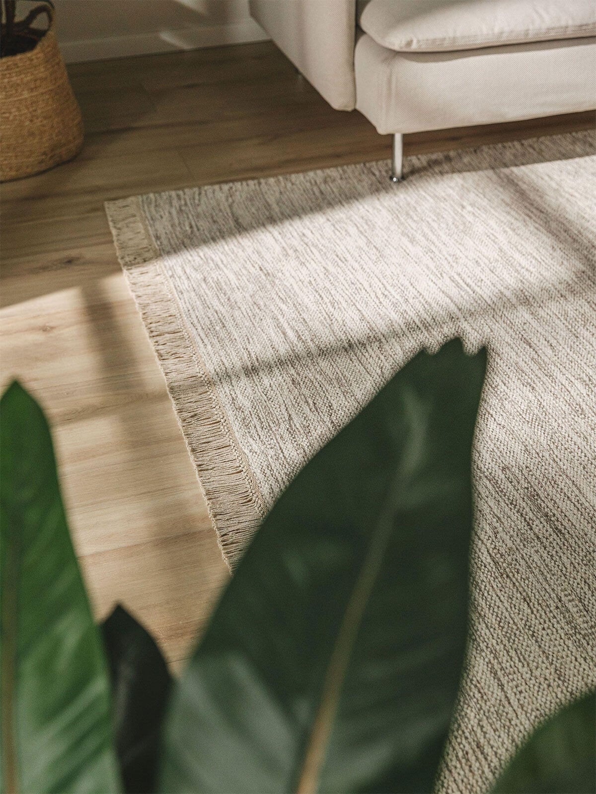 benuta pure Wollteppich SILAS 140 x 200 cm cream/grau