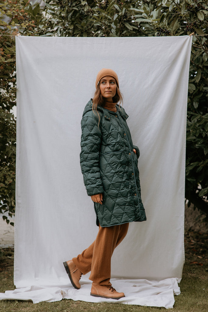Oksana W, Dunjakke - Dark Leaf
